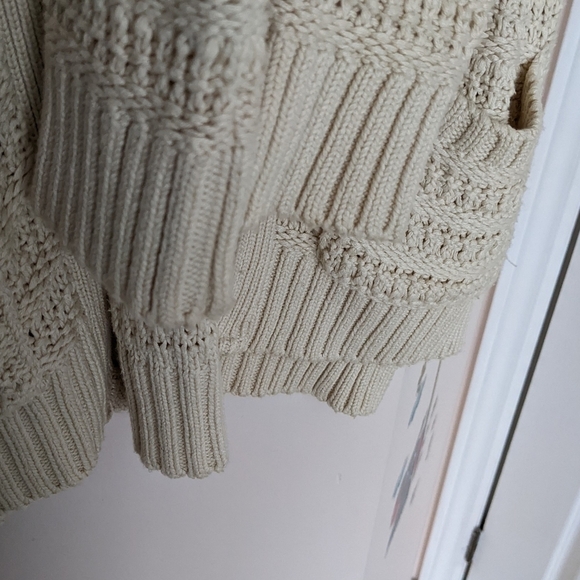 TOPSHOP boho southwestern cotton blend textured knit cardigan size 8 @F - Picture 4 of 12